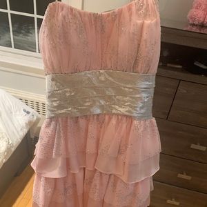 Pink and silver dress